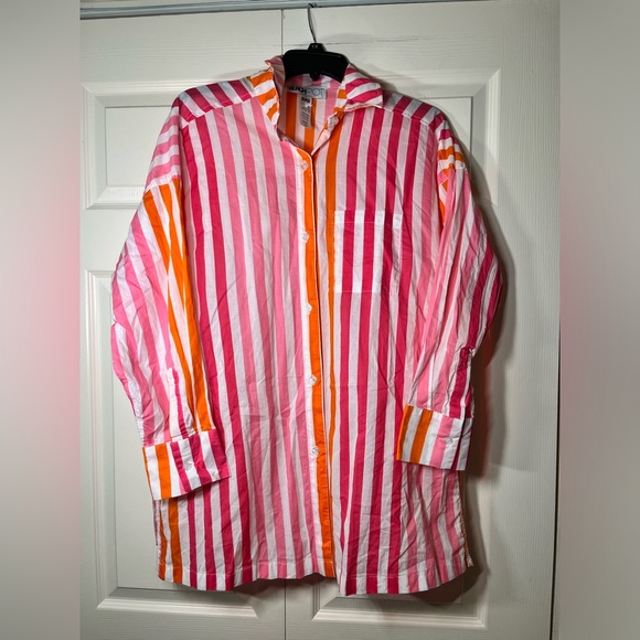 Beach Riot Other - Beach Riot Alexa Top Size Small / Medium Sunset Stripes Coverup Beach Vacation